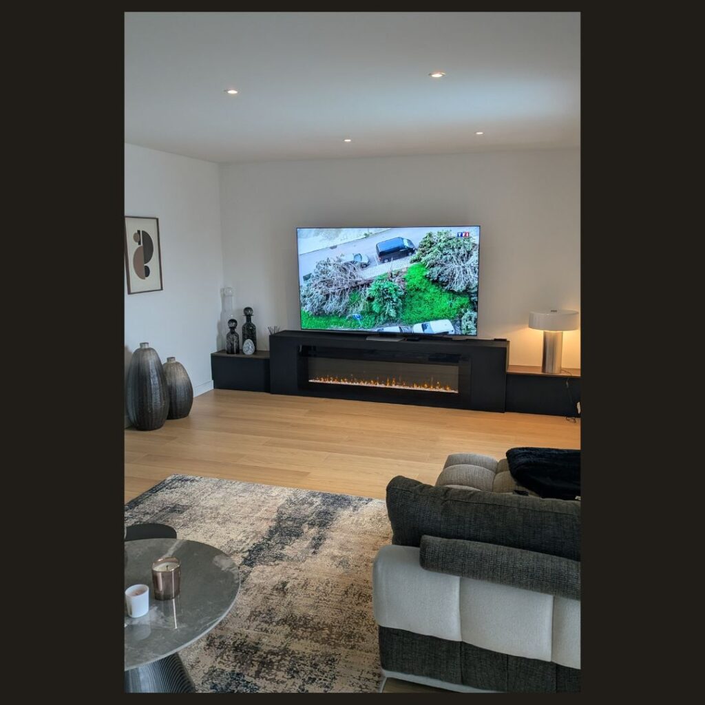 Meuble TV XXL sur mesure menuiserie vienne